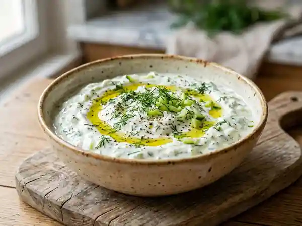 Tzatziki onctueux à l'aneth et ail frais - Photo de présentation