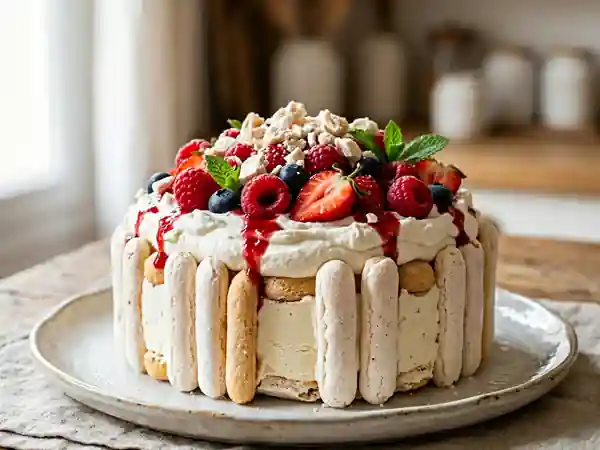 Vacherin Glacé Maison : Dessert Frais et Gourmand - Photo de présentation