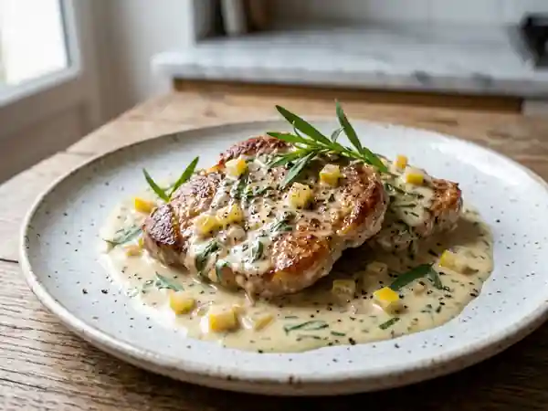 Veau crémeux au citron confit et estragon - Photo de présentation