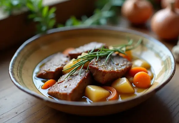 Veau de Touraine mijoté aux saveurs traditionnelles