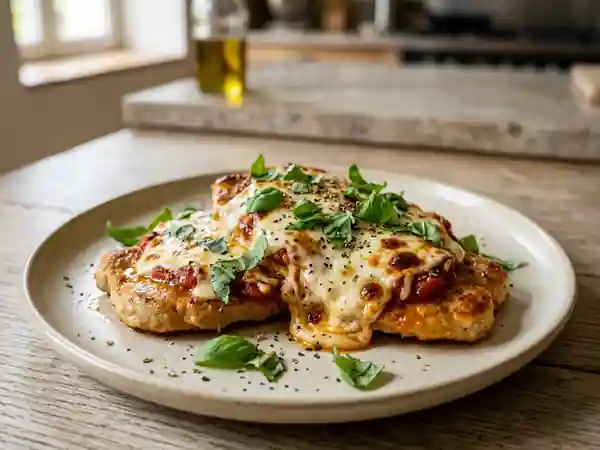 Escalopes de Veau Pizzaiolo à la Mozzarella Filante - Photo de présentation