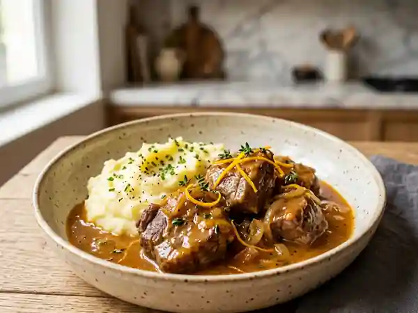 Sauté de veau fondant à l'orange et au miel - Photo de présentation
