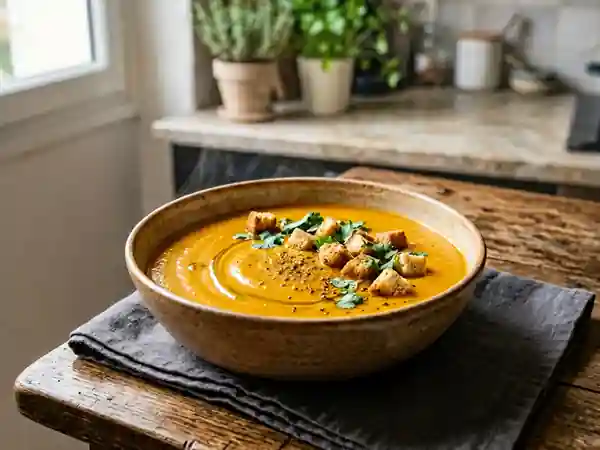 Velouté Carotte Curry Soyeux - Photo de présentation