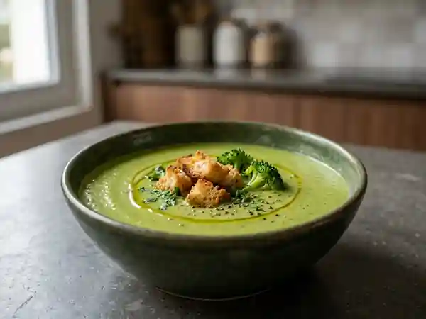 Velouté de brocoli soyeux et fondant - Photo de présentation