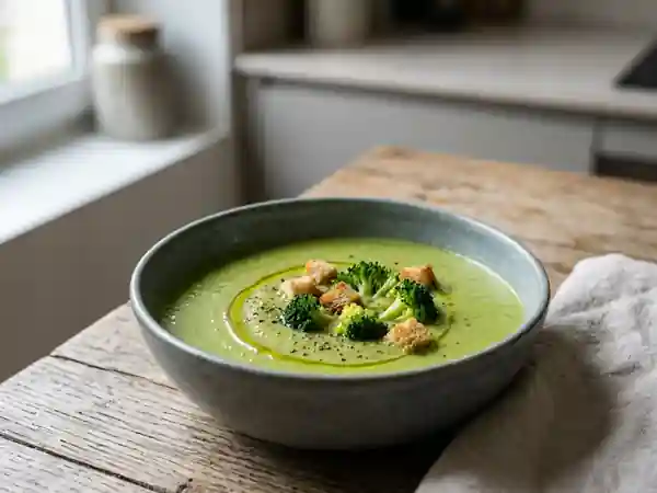 Velouté de brocoli à la crème soyeuse - Photo de présentation