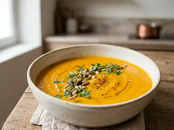 Velouté de carottes onctueux sans crème ni lait - Photo de présentation