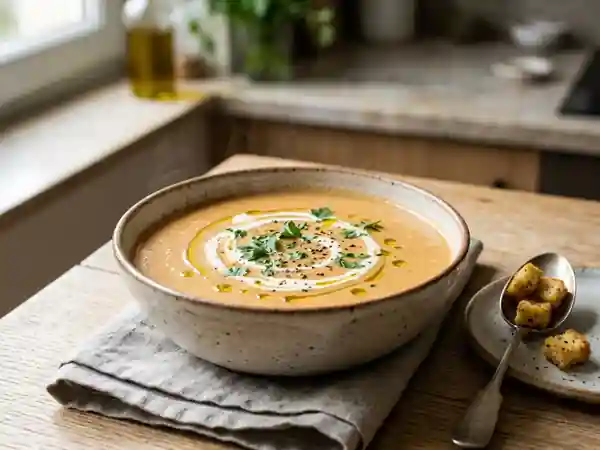 Velouté de céleri-rave et tomates - Photo de présentation