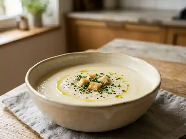 Velouté de chou-fleur onctueux et réconfortant - Photo de présentation