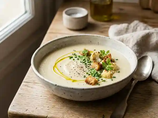 Velouté de chou-fleur onctueux et soyeux - Photo de présentation
