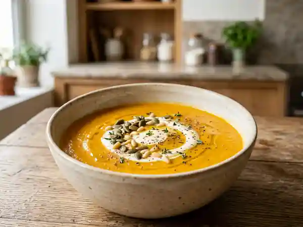 Velouté de citrouille onctueux à la muscade - Photo de présentation