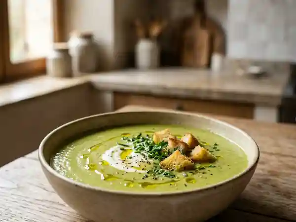 Velouté de courgettes crémeux et facile - Photo de présentation