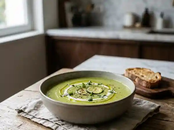 Velouté de courgettes onctueux et facile - Photo de présentation