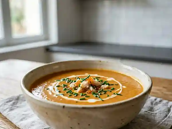 Velouté d'étrilles soyeux et iodé - Photo de présentation