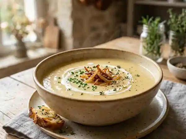 Velouté de crème d’oignon maison facile et gourmand - Photo de présentation
