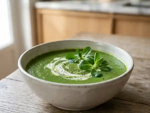 Velouté de mâche onctueux et parfumé - Photo de présentation