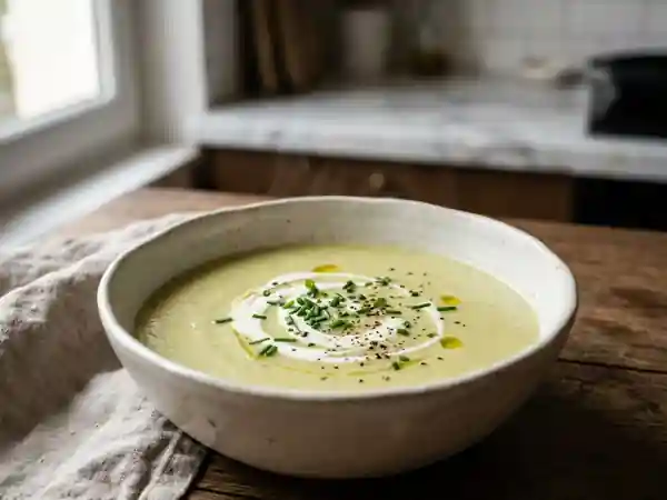 Velouté de poireaux onctueux et réconfortant - Photo de présentation