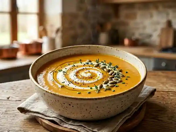 Velouté de potiron facile et rapide pour une personne - Photo de présentation