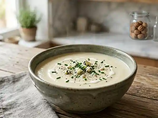 Velouté de poireaux intense au roquefort - Photo de présentation