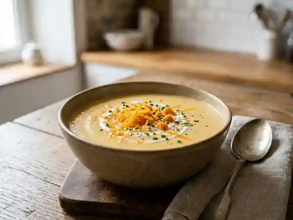 Velouté d'endives à la mimolette : recette onctueuse et savoureuse - Photo de présentation