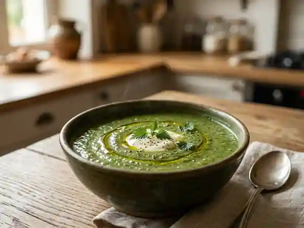 Velouté d'orties onctueux et sauvage - Photo de présentation