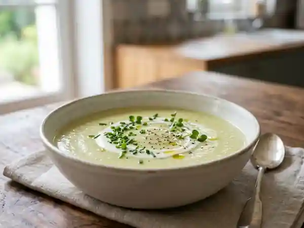 Velouté de Poireaux Glacé et Soyeux - Photo de présentation