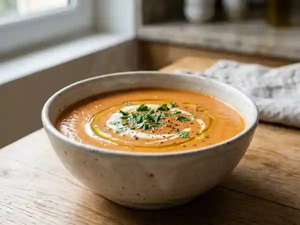 Velouté de tomate et chou-fleur onctueux - Photo de présentation