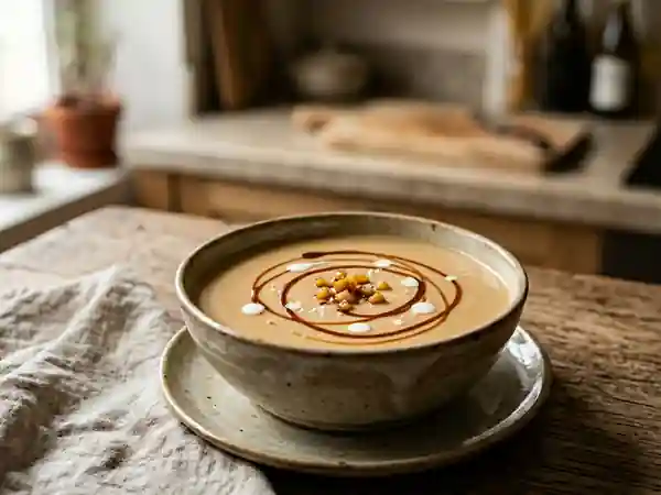Velouté Fondant au Caramel et Pommes - Photo de présentation