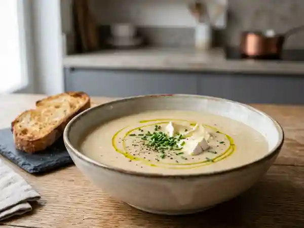 Velouté onctueux au camembert : recette facile et gourmande - Photo de présentation
