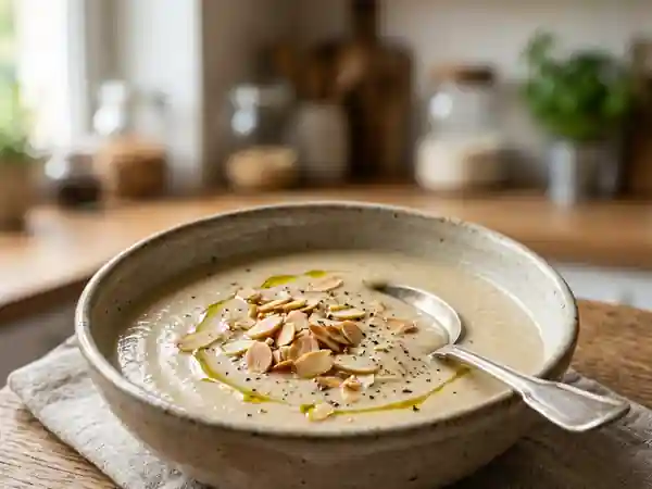 Velouté onctueux aux amandes : recette facile et gourmande - Photo de présentation