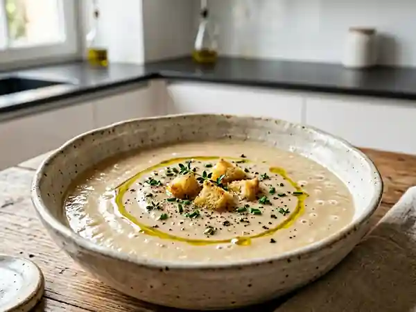 Velouté onctueux de haricots blancs maison - Photo de présentation