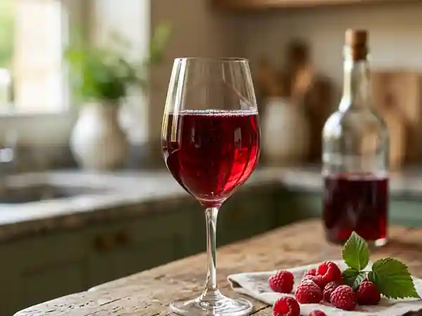Vin de framboises maison : recette facile et savoureuse - Photo de présentation