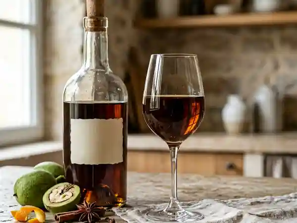 Vin de noix aux épices maison : recette traditionnelle et savoureuse - Photo de présentation