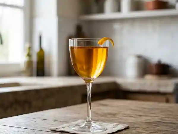 Vin d'orange parfumé aux épices douces - Photo de présentation