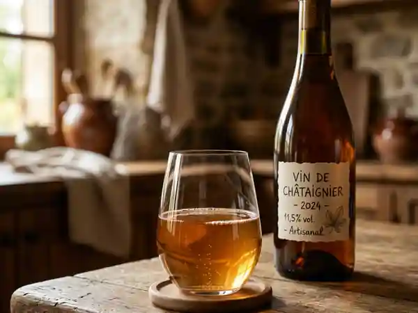Vin maison aux feuilles de châtaignier : recette traditionnelle et naturelle - Photo de présentation