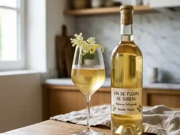 Vin maison aux fleurs de sureau : recette facile et parfumée - Photo de présentation