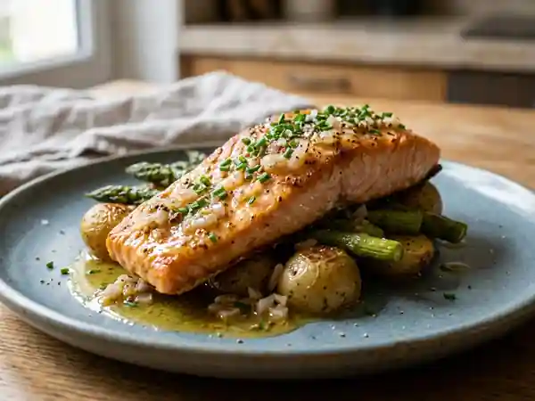 Vinaigrette chaude savoureuse pour accompagner tous vos poissons - Photo de présentation