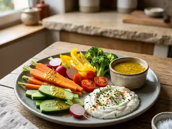 Vinaigrette Parfaite pour Légumes Crus et Fromage Blanc - Photo de présentation