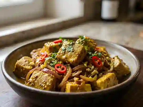 Vindaye de thon piquant au curcuma - Photo de présentation
