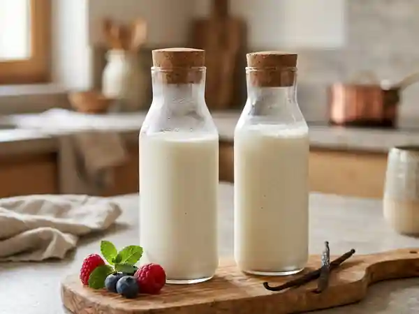 Yaourt à boire onctueux vanille et miel - Photo de présentation