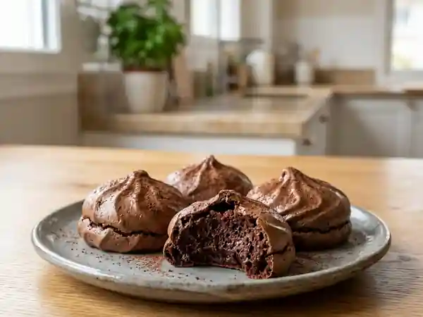 Zéphyrs au chocolat noir aériens - Photo de présentation