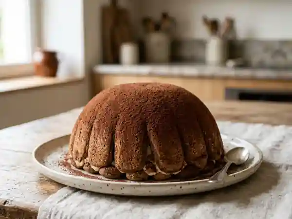 Zuccotto italien traditionnel : dessert glacé et gourmand - Photo de présentation