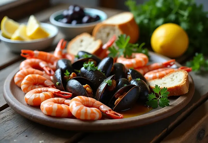 Apéro marin gourmand : assortiment de saveurs de la mer