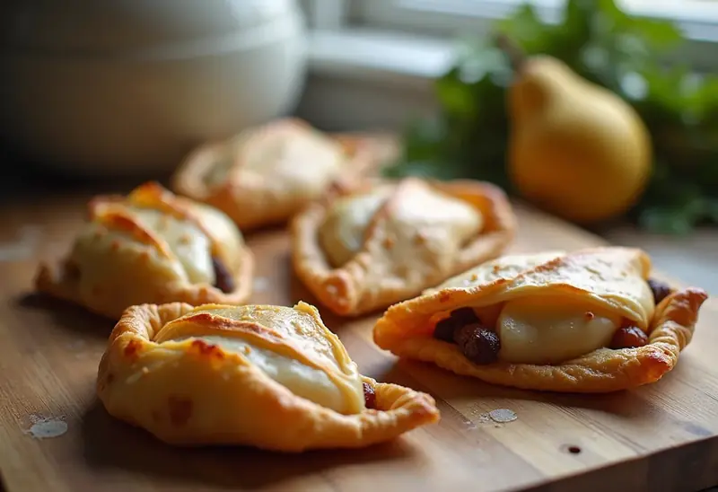 Aumônières rustiques aux poires et fruits secs