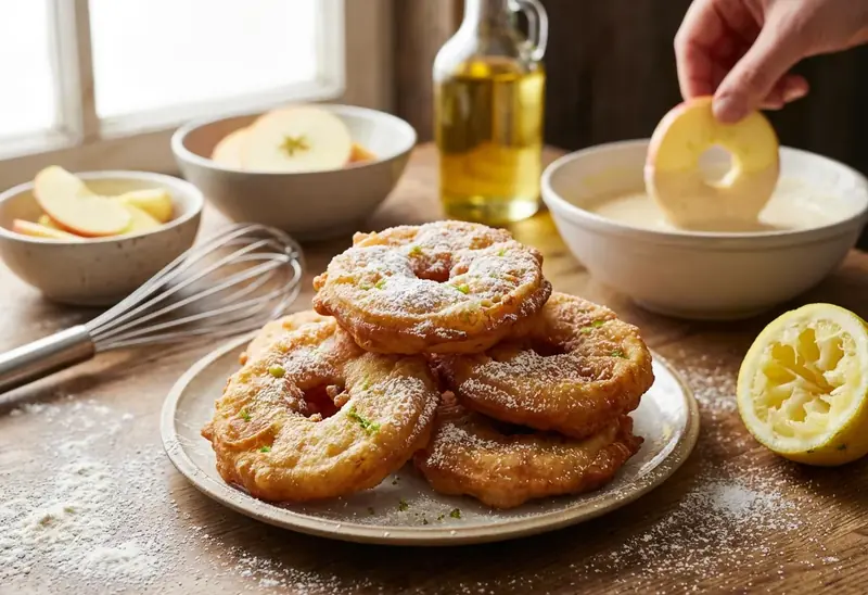 Beignets de pommes au cédrat : recette gourmande et facile