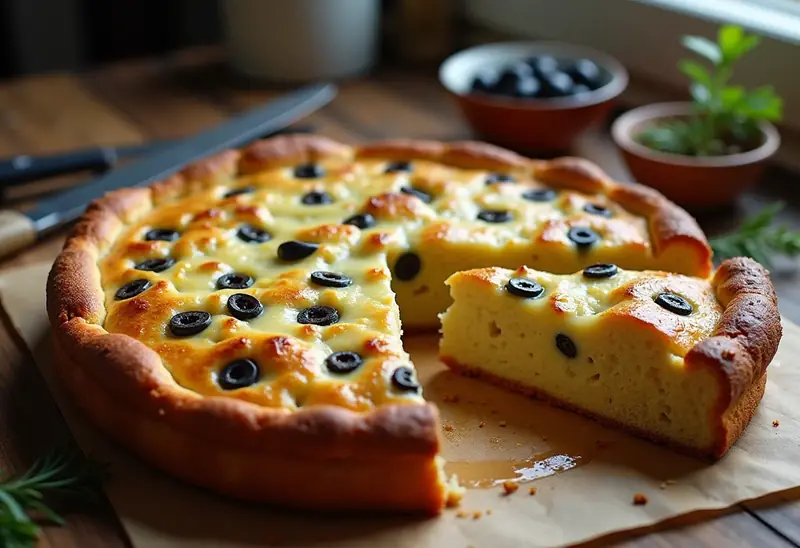Cake salé aux olives, lardons et fromage frais : recette facile et gourmande