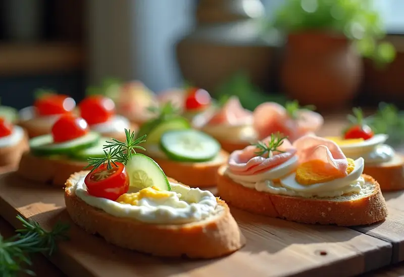 Canapés frais variés : recette facile et rapide pour apéritif gourmand