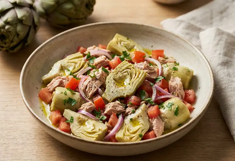 Car'tichaut frais au thon : salade fraîche et gourmande