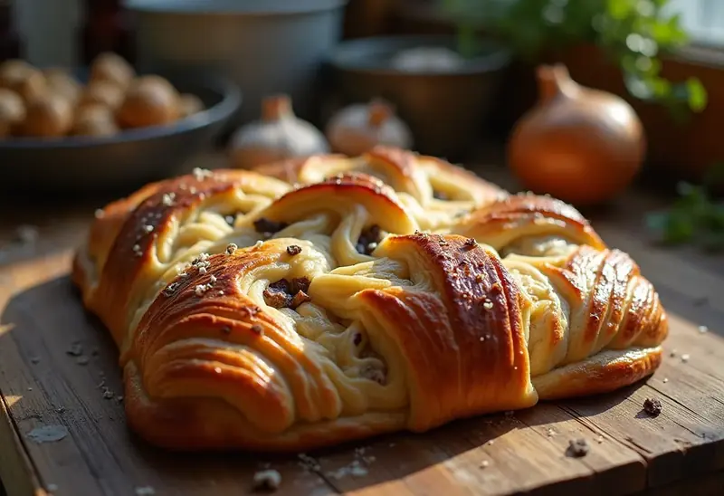 Chaussons fondants au bœuf et champignons savoureux