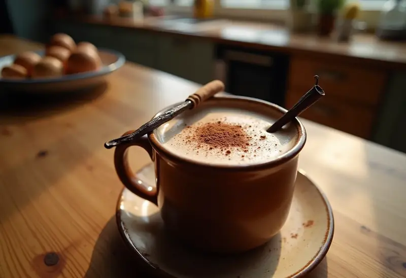 Chocolat chaud créole onctueux et parfumé