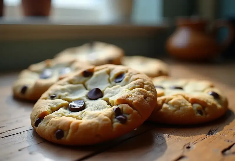 Cookies français moelleux aux pépites de chocolat
